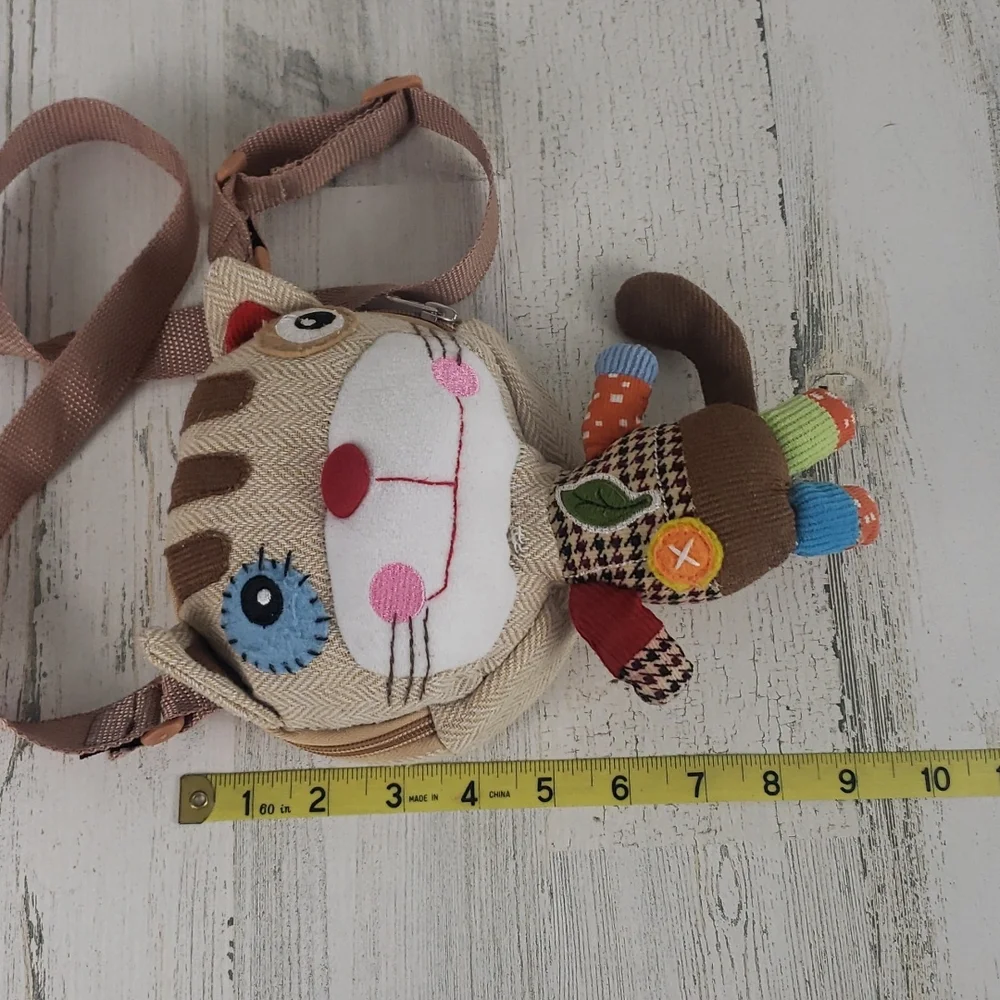 Eco Snoopers cat plush purse belt bag backpack attachment